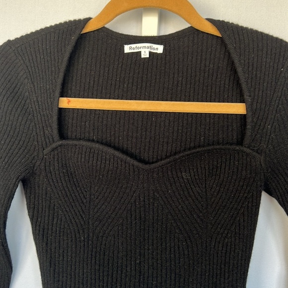 Reformation Glenna cashmere sweater size small black - Picture 5 of 11
